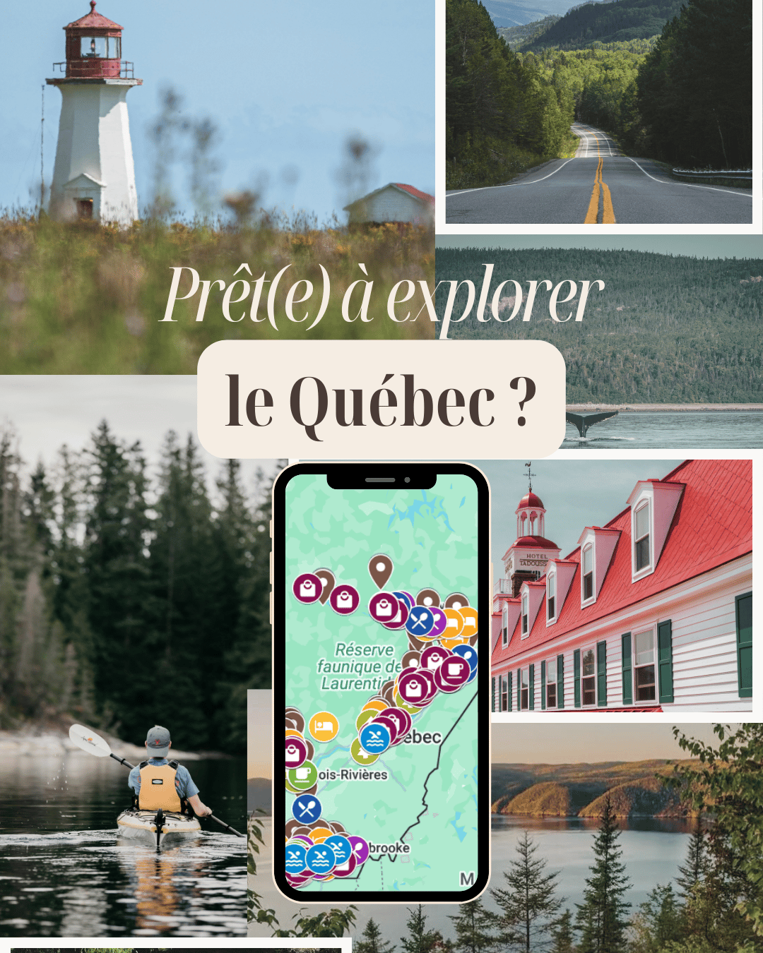 Le Québec autrement - Carte interactive - Gonatrip